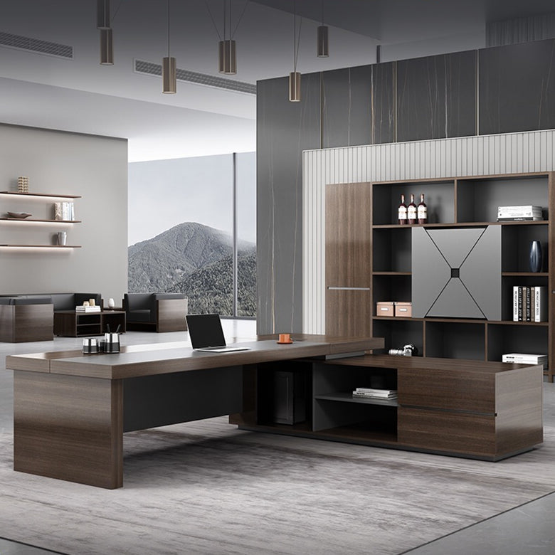 Monarch L-Shaped Executive Desk