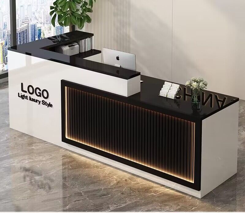 Lustra Reception Counter – Modern Office Front Desk