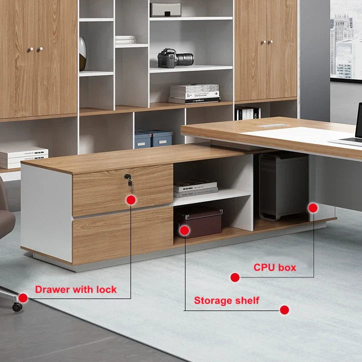ElegaWood Premier Executive Desk