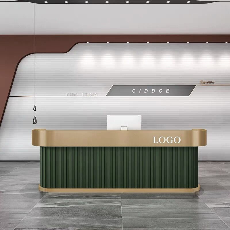Vantage Arc Reception Counter – Modern Front Desk