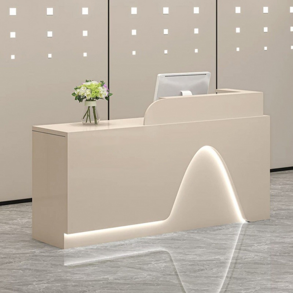 Halo Arc Reception Desk – LED Front Counter