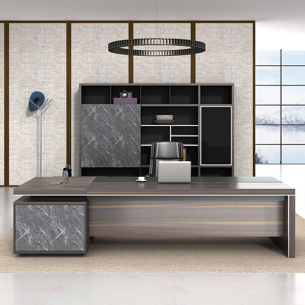 Ironcrest L-Shaped Executive Desk