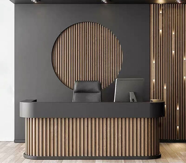 Vantage Arc Reception Counter – Modern Front Desk