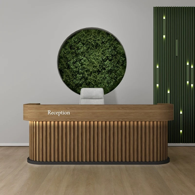 Vantage Arc Reception Counter – Modern Front Desk