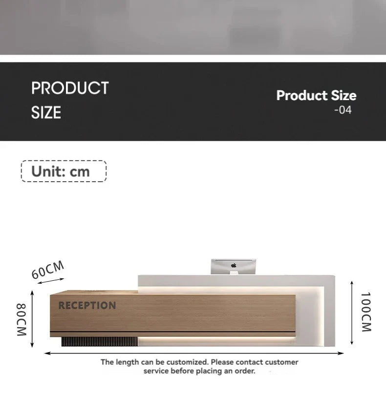 Radiant Edge Reception Desk