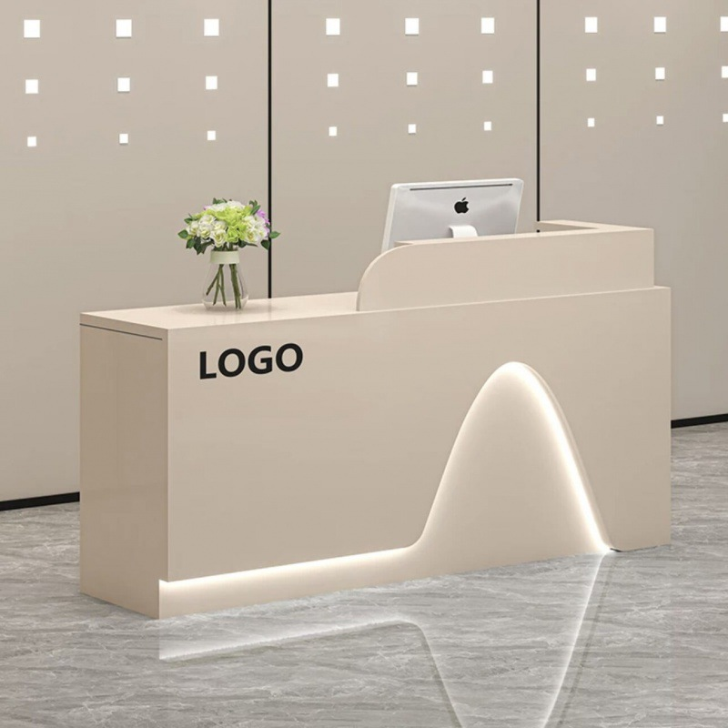 Halo Arc Reception Desk – LED Front Counter