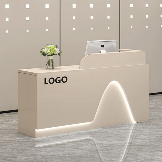 Halo Arc Reception Desk – LED Front Counter