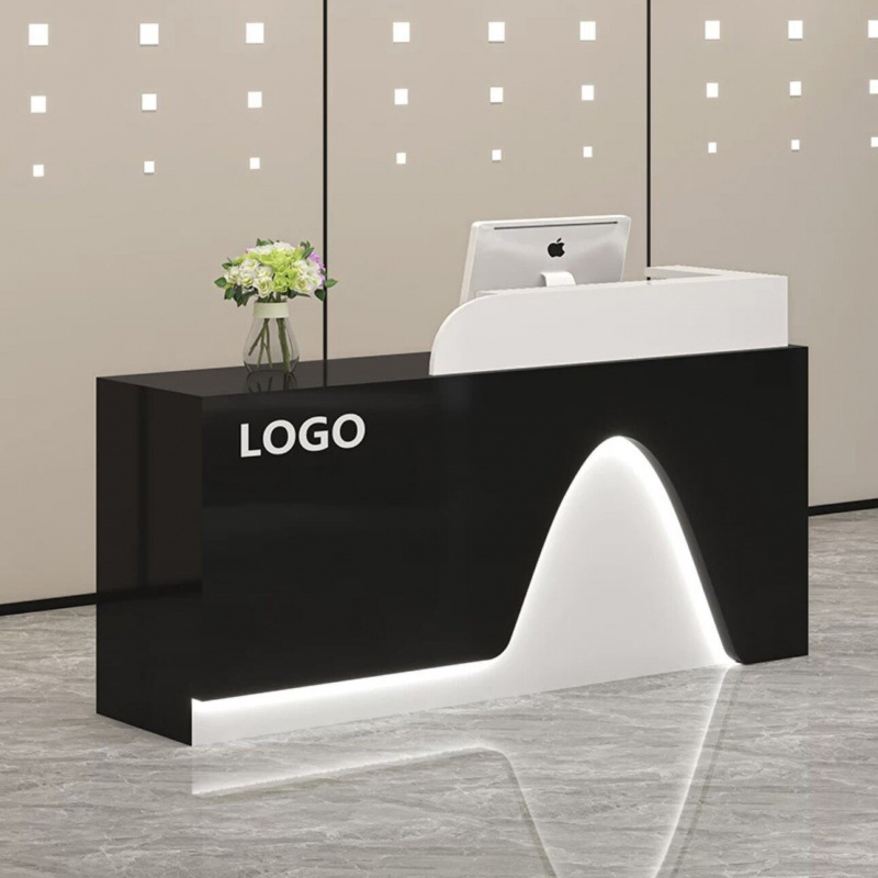 Halo Arc Reception Desk – LED Front Counter