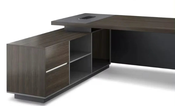 Dominion Crest Executive L-Shaped Desk