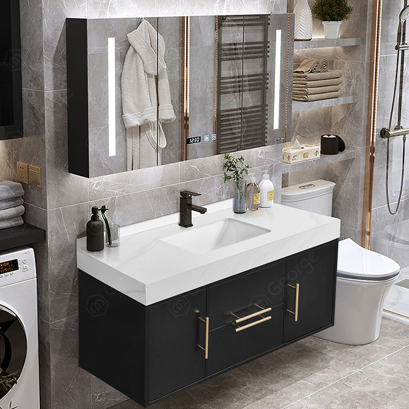Midnight Luxe Vanity with LED Mirror Cabinet