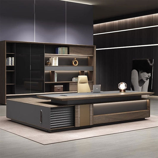 The Marcellus L-Shaped Executive Desk