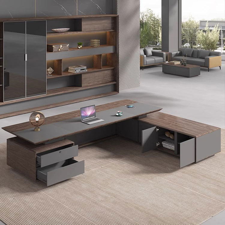 The Marcellus L-Shaped Executive Desk