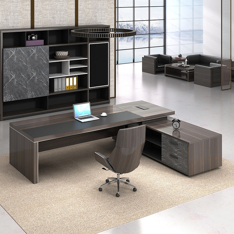 Ironcrest L-Shaped Executive Desk