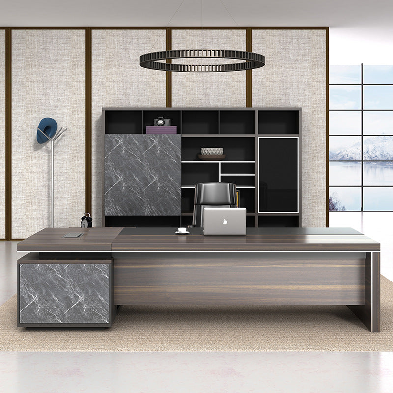 Ironcrest L-Shaped Executive Desk