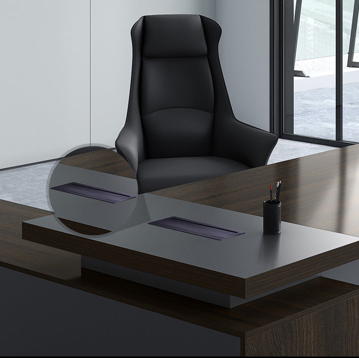 Dominion Crest Executive L-Shaped Desk