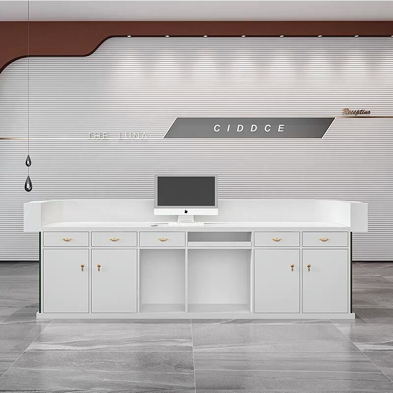 Vantage Arc Reception Counter – Modern Front Desk