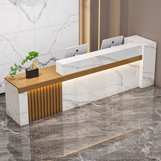 Marblewood Radiance Reception Desk