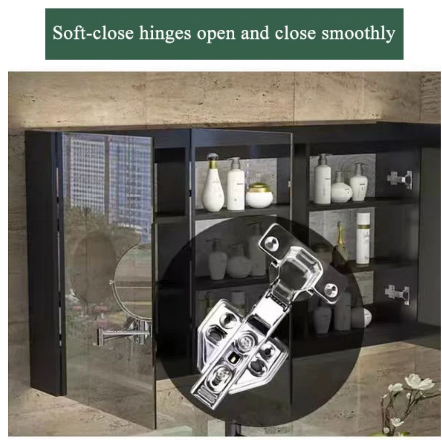 Modern Luxury Double Sink Bathroom Vanity with Smart LED Mirror & Sintered Stone Top – Wall-Mounted