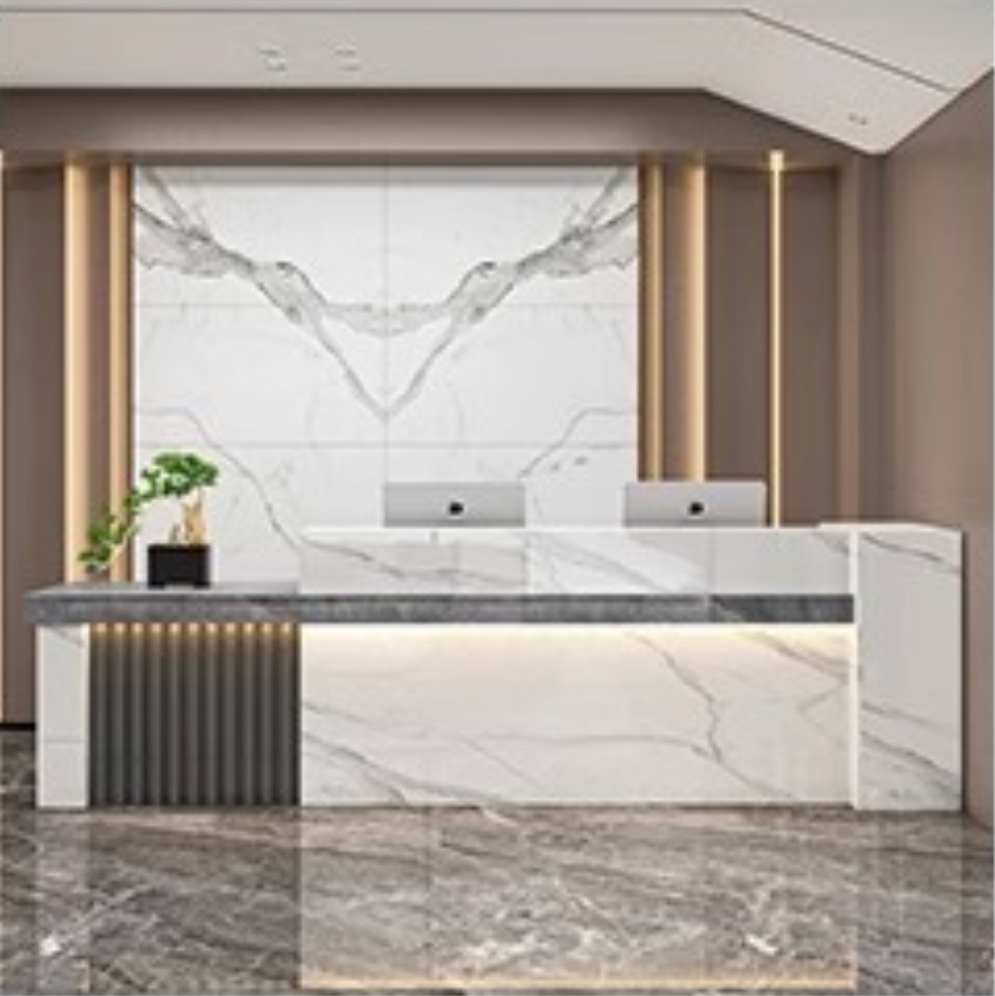 Marblewood Radiance Reception Desk