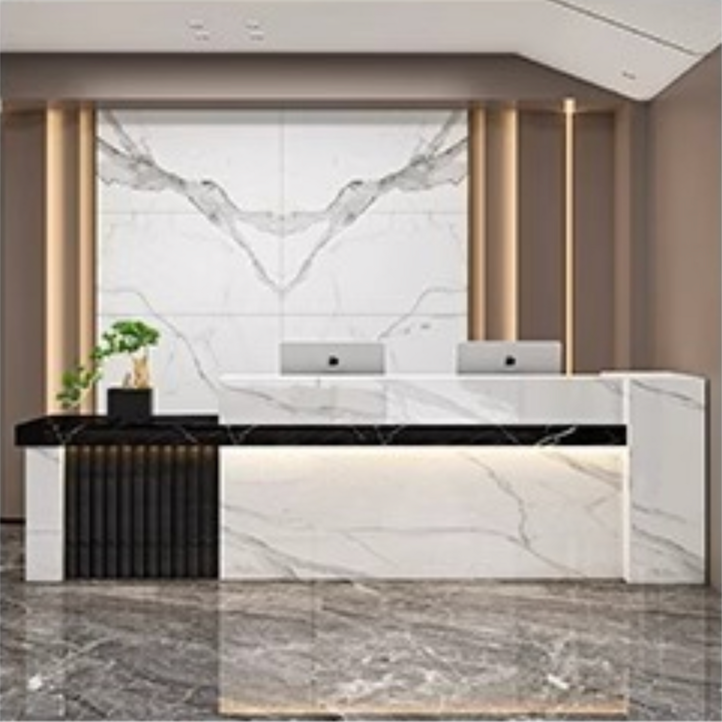 Marblewood Radiance Reception Desk