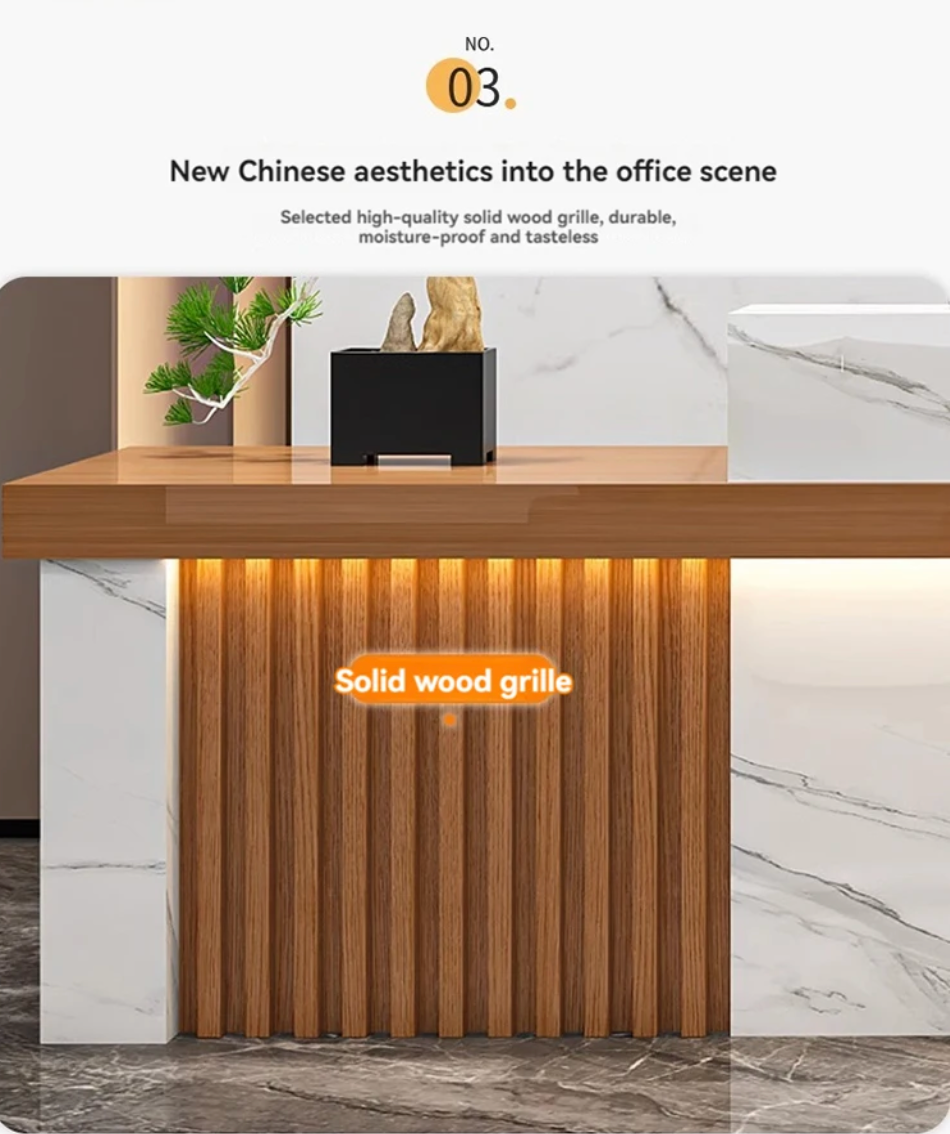 Marblewood Radiance Reception Desk