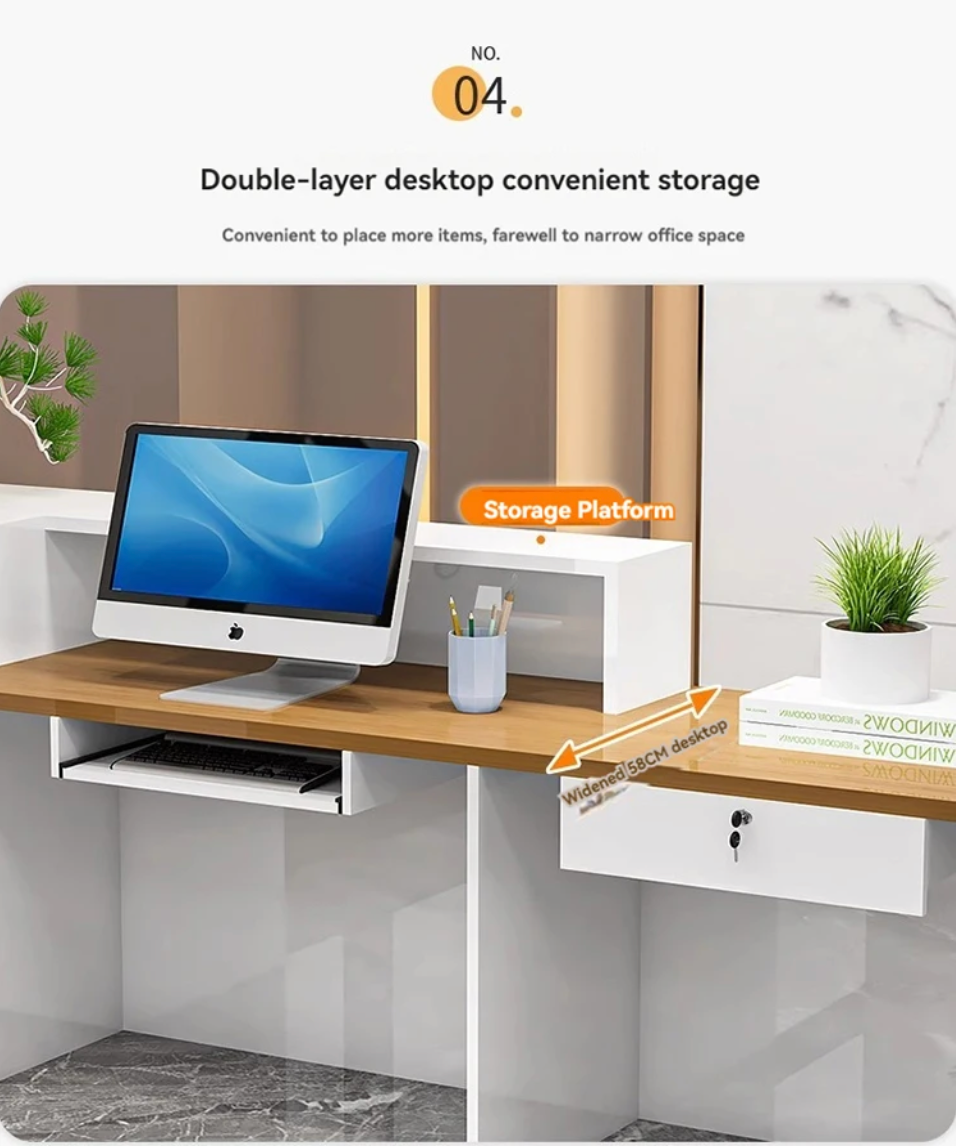 Marblewood Radiance Reception Desk