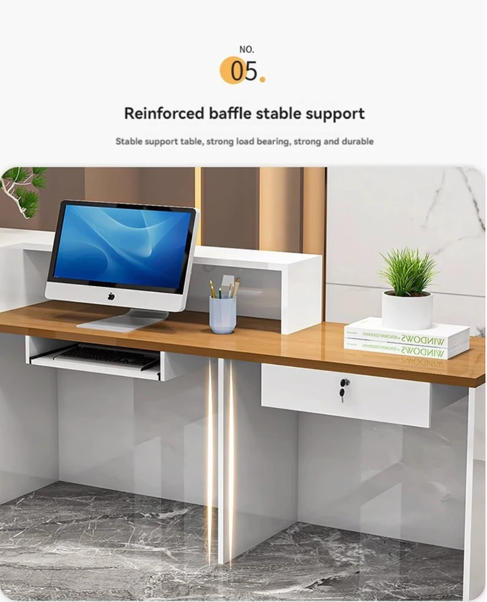 Marblewood Radiance Reception Desk