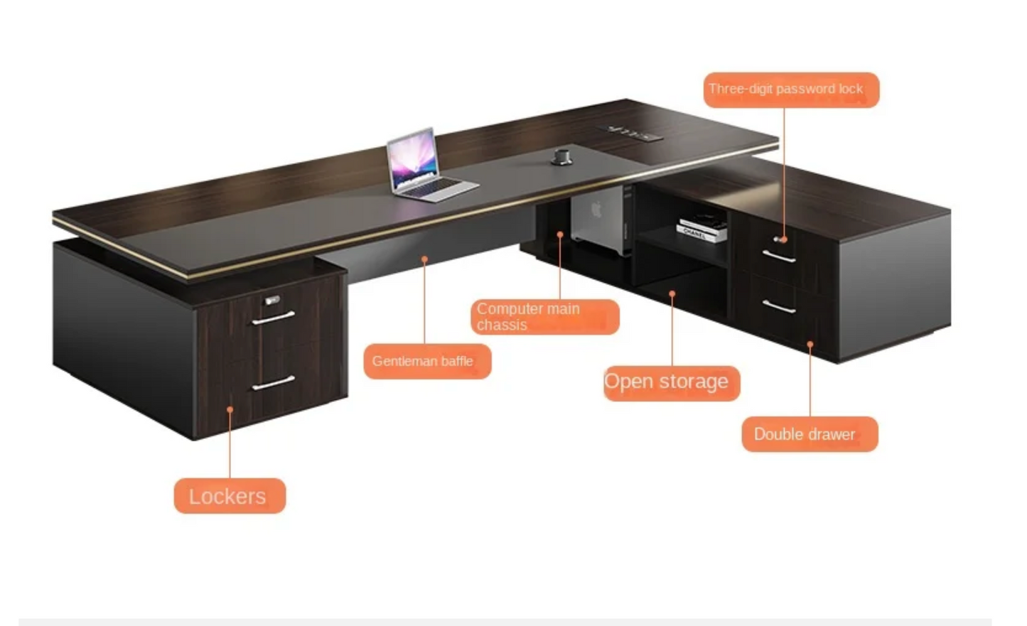 Marquess L-Shaped Executive Desk