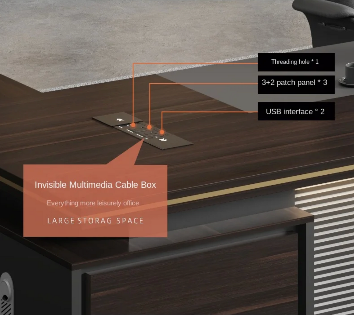 Marquess L-Shaped Executive Desk