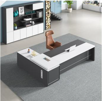 Arctic L-Shaped Executive Desk