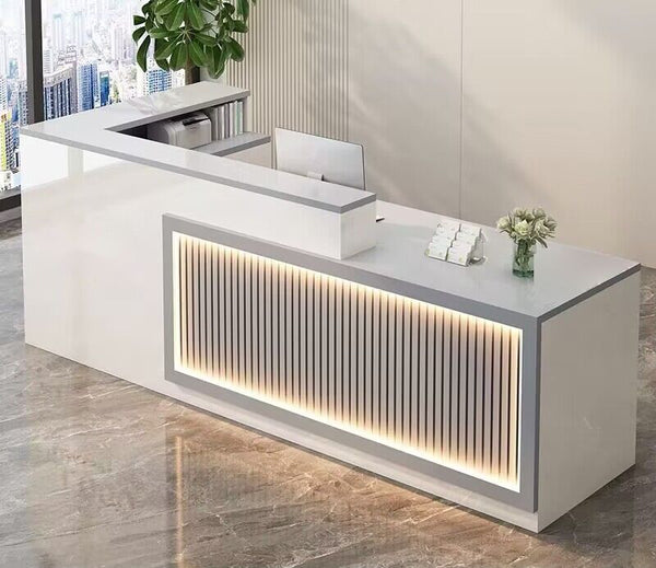 Lustra Reception Counter – Modern Office Front Desk